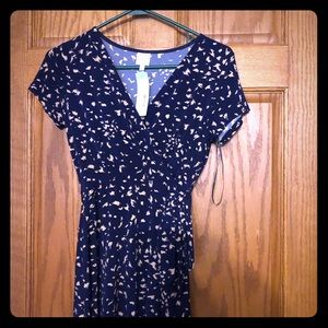 Faux Wrap Knit Dress